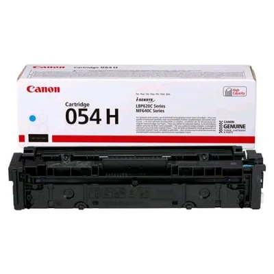 Canon 054 H Toner Ciano 2.300 Pagine per per Imageclass LBP622, MF641; I-Sensys LBP621, LBP623, MF641, MF643, MF645; Satera LBP622