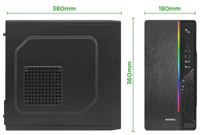 CASE MINITOWER PSU 240W ITAK I603 MATX MITX U30,5MM SPCC BK FAN VETRO