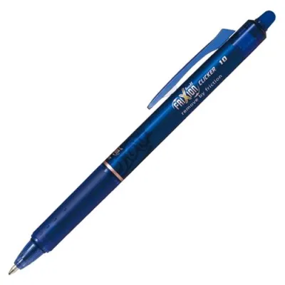 Pilot Frixion Clicker Penna a Sfera a Scatto Cancellabile 1 mm Colore Blu Conf. 12 Pz.