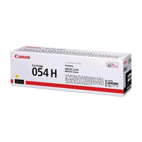 Canon 054 H Toner Giallo 2.300 Pagine per per Imageclass LBP622, MF641; I-Sensys LBP621, LBP623, MF641, MF643, MF645; Satera LBP622