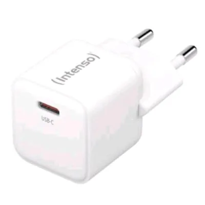 Intenso Power Adapter Caricabatterie da Rete Gan USB-C 30 W Bianco