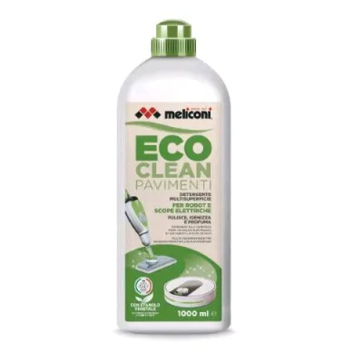 Meliconi Eco Clean Detergente Pavimenti per Robot e Scope Elettriche Flacone da 1 l