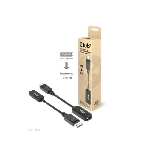 CLUB3D Adattatore da Displayport 1.4 A HDMI 4K 120Hz Maschio/Femmina