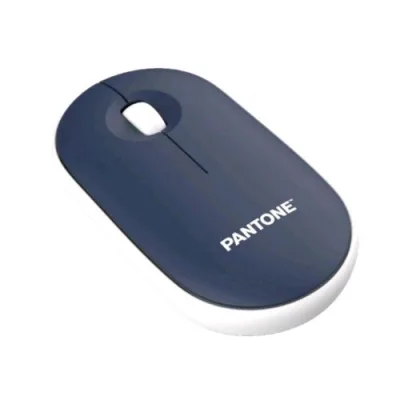 Pantone PT-MS001N1 Mouse Ottico Wireless con Funzionalita' Slient Click con Ricevitore Wireless Nano It Colection Navy