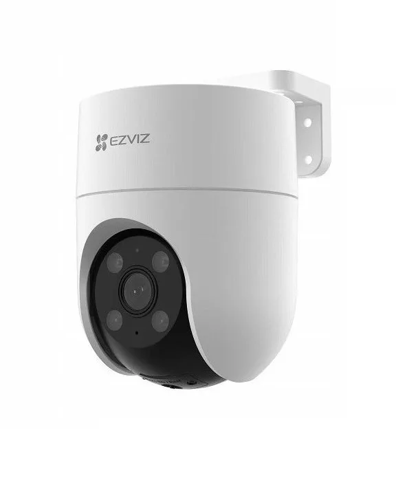 Ezviz H8C Telecamera di Sicurezza IP a Torretta Wi-Fi Esterno/Intermo Motorizzata Auto Tracking e Difesa Attiva 3MP LAN Bianco