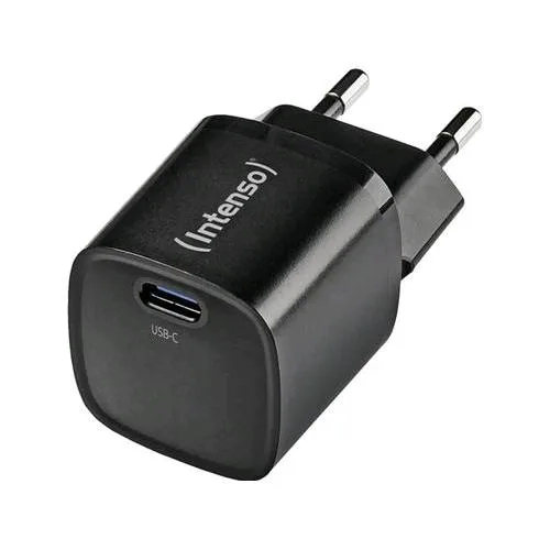 Intenso Power Adapter Caricabatterie da Tere Gan Fast Charge USB-C 30 W Nero