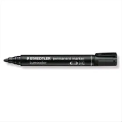 Staedtler Lumocolor Permanent Marcatore Permanente Nero Punta Tonda 2 mm Conf 10 Pz.