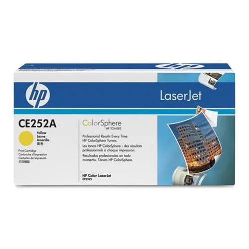 HP CE252A Toner Giallo per Stampanti Laser a Colori Garanzia Italia (CE252A)