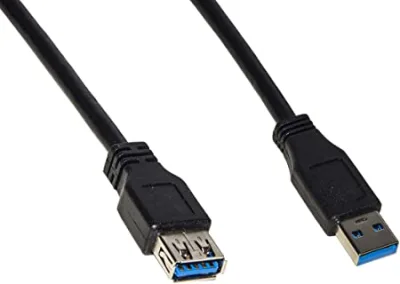 CAVO USB 3.0 A-A 3MT M/F BK PROLUNGA IN RAME