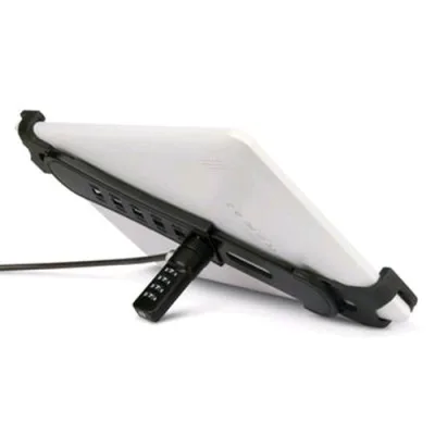 Hamlet Cavo di Sicurezza 200 cm con Frame Antifurto Universale per Tablet PC 8-11" Nero
