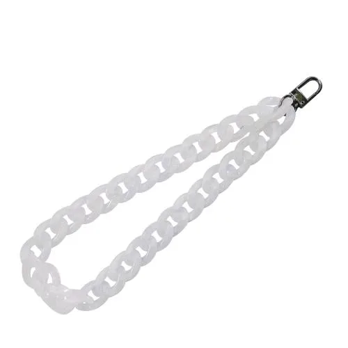 Celly Jewel Chain Catena da Polso per Smartphone Compatibile con Tutti I Telefoni Evita Cadute Accidentali Legando il Laccio al Polso Marble White