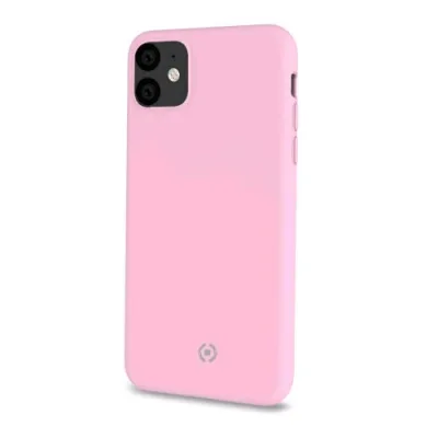 Celly Apple iPHONE 11 Cover in Silicone Liquido con Finitura Soft-Touch Rosa