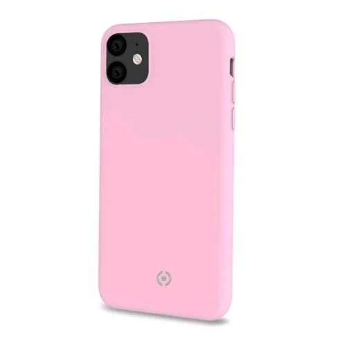 Celly Apple iPHONE 11 Cover in Silicone Liquido con Finitura Soft-Touch Rosa