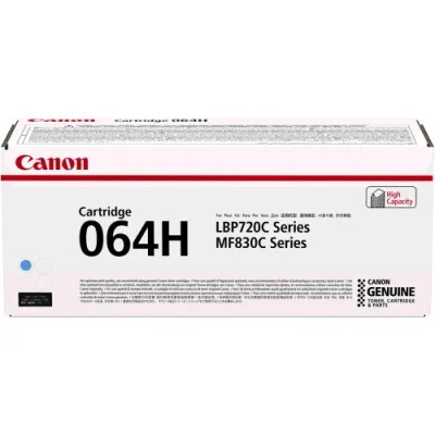 Canon 064H Toner Ciano Alta Capacita' per I-Sensys LBP722CDW, MF832CDW 10.000 Pag