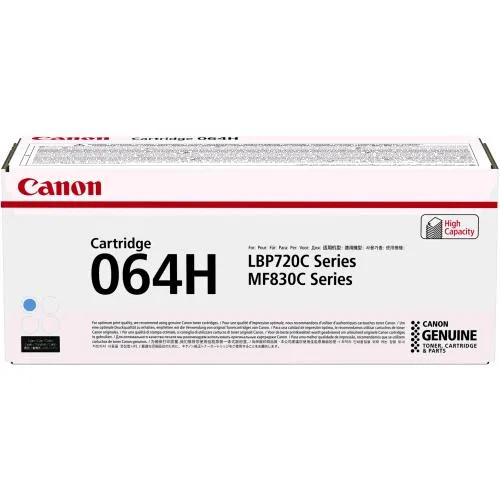 Canon 064H Toner Ciano Alta Capacita' per I-Sensys LBP722CDW, MF832CDW 10.000 Pag