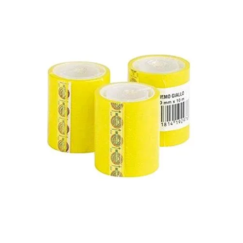 Eurocel Euromemograph Nastro Adesivo Scrivibile/Removibile 50MMX10M Giallo Fluo Conf. 12 Pz.