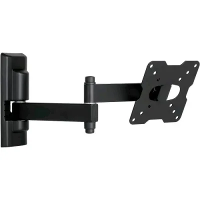 Meliconi Flatstyle FDR100 Supporto TV Parete a Doppia Rotazione Staffa per TV a Schermo Piatto da 14" a 25" Attacco Vesa 50-75-100 Portata 25 kg Nero