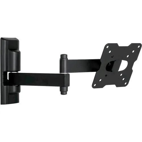 Meliconi Flatstyle FDR100 Supporto TV Parete a Doppia Rotazione Staffa per TV a Schermo Piatto da 14" a 25" Attacco Vesa 50-75-100 Portata 25 kg Nero