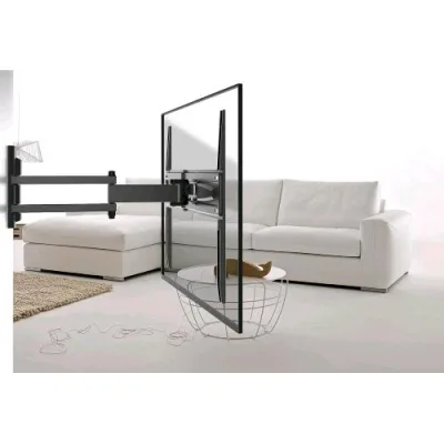 Meliconi Flatstyle FDR400 Supporto TV Parete a Doppia Rotazione Staffa per TV a Schermo Piatto da 40" a 65" Attacco Vesa 200-300-400 Portata 35 kg