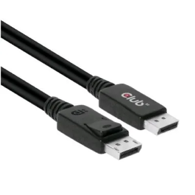 CLUB3D Cavo Displayport 1.4 HBR3 Maschio/Maschio 2m 8K 60Hz Black