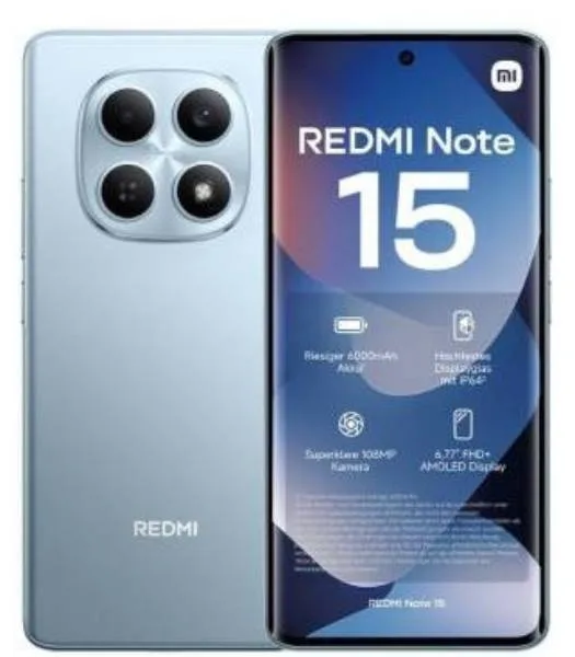 SM XIAOMI REDMI NOTE 15 NFC BLUE 6,77 6+128GB GLACIER BLUE