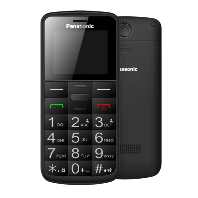 TELEFONO CELLULARE SENIOR KX-TU110E 1,77FUNZIONE SOS FOTOC 0,3MP NERO