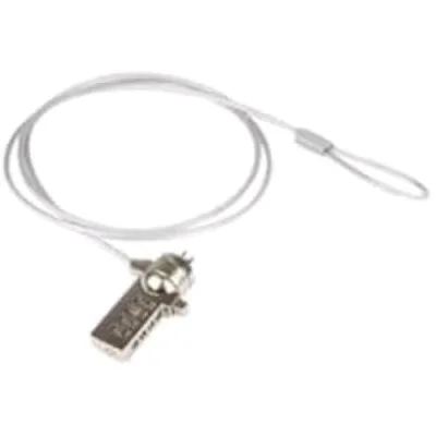 Hamlet Cavo di Sicurezza in Acciaio Rinforzato per PC e Notebook con Lucchetto a Combinazione 1.5 m Argento