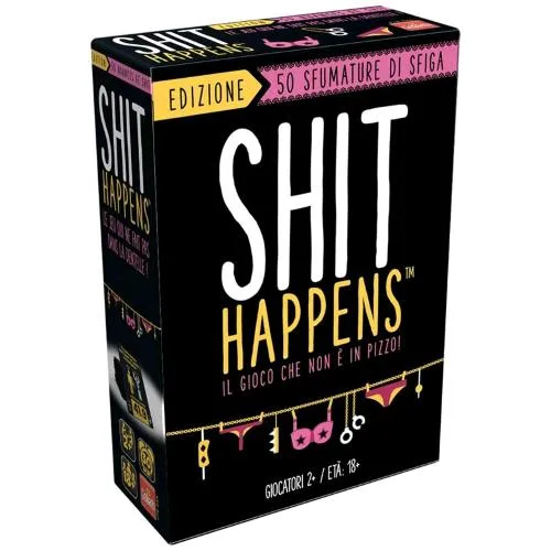 Lean Toys Shit Happens 50 Sfumature di Sfiga Gioco di Carte Hot 18+
