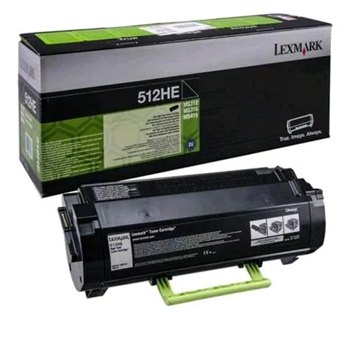 Lexmark 512HE Toner Nero per MS312DN-MS415DN 5.000 Pag