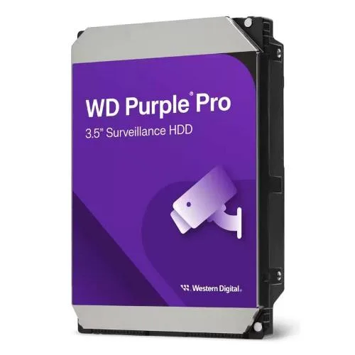 Western Digital Purple Pro HDD 12TB SATA III 3.5" Buffer 512MB 7.200 RPM per Videosorveglianza con Tecnologia Allframe