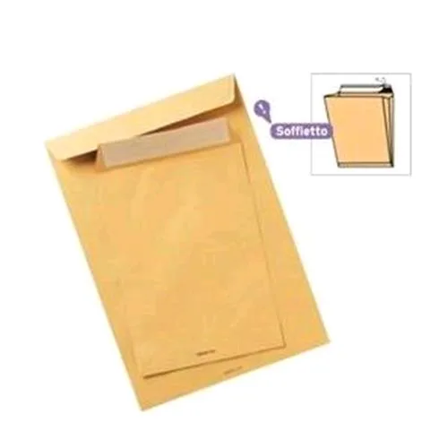 Blasetti Monodex Buste a Sacco con Soffietto e Strip 250X353 mm 120 g Col. Avana Conf 250 Pz.