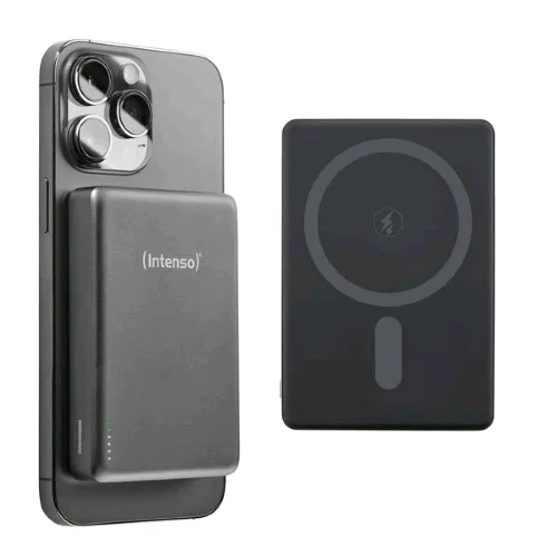 Intenso Power Bank Magsafe 10.000 mAh Ricarica Wireless Grey
