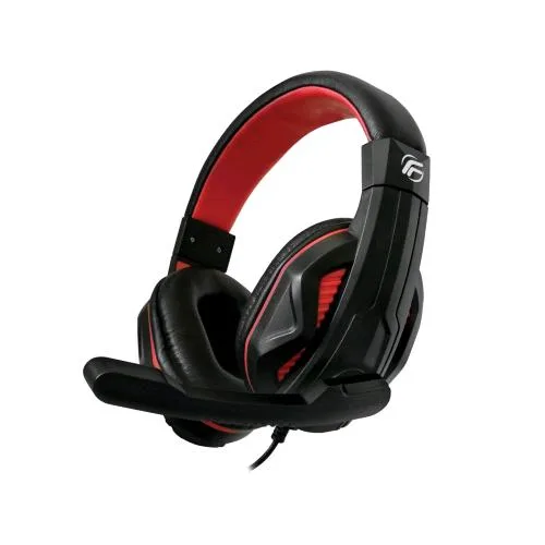 Fenner Cuffie con Microfono Gaming Soundgame PC/Console 1 x Jack 3.5 mm Nero Rosso