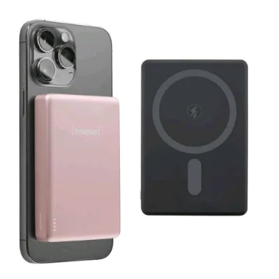 Intenso Power Bank Magsafe 10.000 mAh Ricarica Wireless Rosa