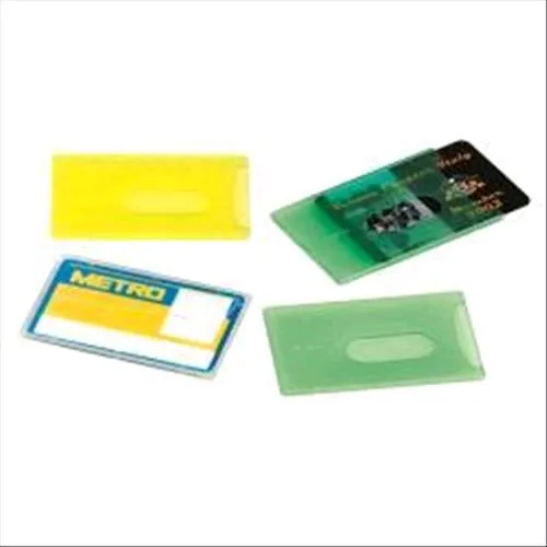 Lebez Portacards Rigido 1 Scomparto 58X90MM Colori Assortiti Conf 100 Pz.