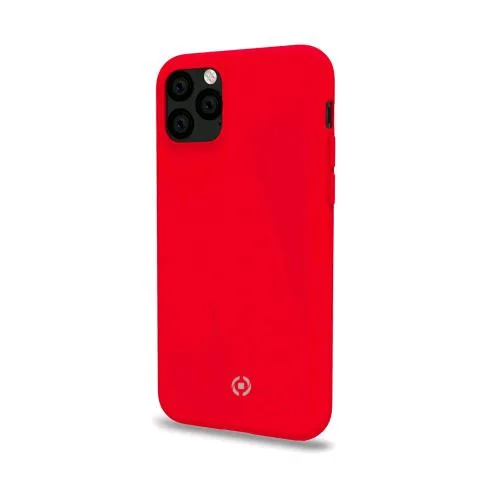 Celly Apple iPHONE 11 Pro Cover in Silicone Liquido con Finitura Soft-Touch Rosso