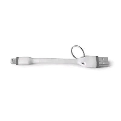 Celly Key Lighting Cable Cavo Dati USB per Apple iPHONE iPAD iPOD con Anello 12 cm Colore Bianco
