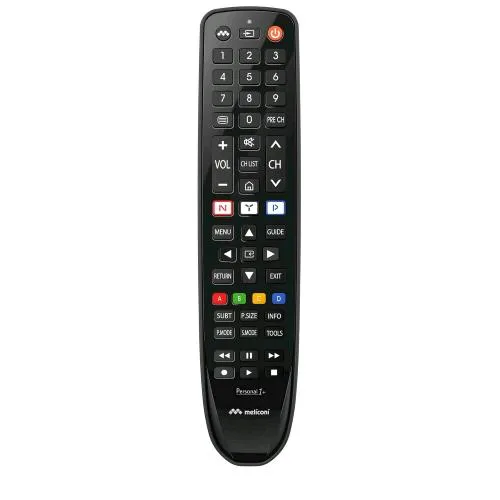 Meliconi Gumbody Personal 1+ Telecomando Sostitutivo per TV Samsung Pronto All'uso Corpo in Gomma Antishockcon Tutte le Funzioni Originali