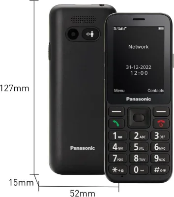 TELEFONO CELLULARE SENIOR 4G 2,4FUNZ SOS FOTOC 1,2MP NERO