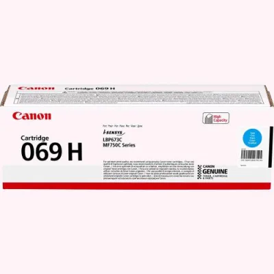Canon 069 H Toner Ciano Altissima Resa per LBP673CDW MF752CDW MF754CDW 5.500 Pagine