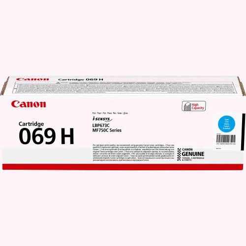 Canon 069 H Toner Ciano Altissima Resa per LBP673CDW MF752CDW MF754CDW 5.500 Pagine