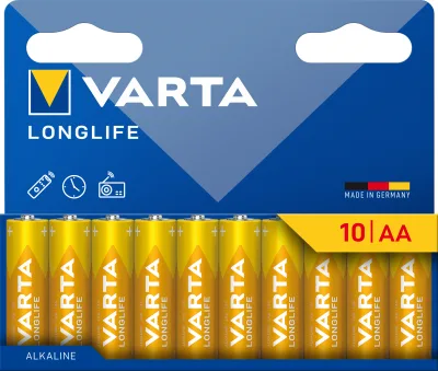 BATTERIA STILO AA LR06 LONG LIFE 1,5V MEGAPACK 10PZ