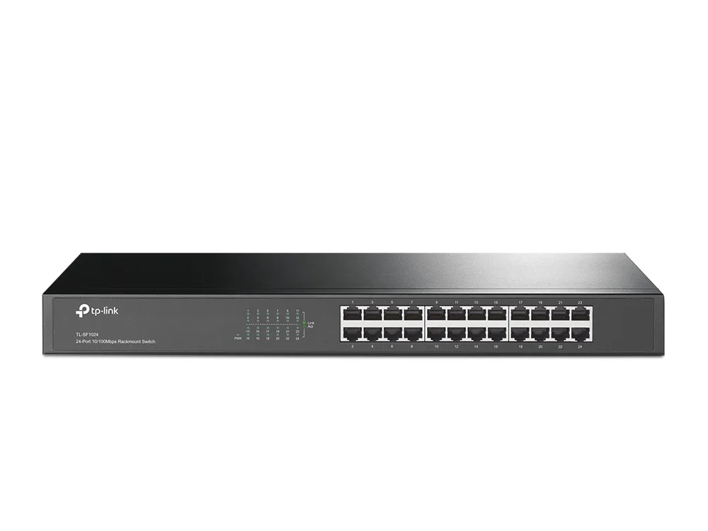 SWITCH 24P 10/100MBPS TP-LINK 19INC H RACK-MOUNT STEEL CASE