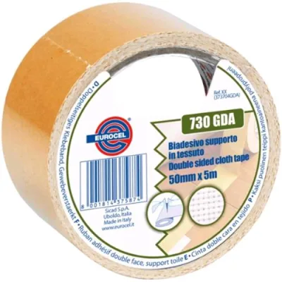 Eurocel Nastro Biadesivo 730 Gda Supporto in Tessuto 5cm x 5 m