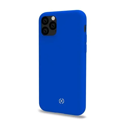 Celly Apple iPHONE 11 Pro Max Cover in Silicone Liquido con Finitura Soft-Touch Blu