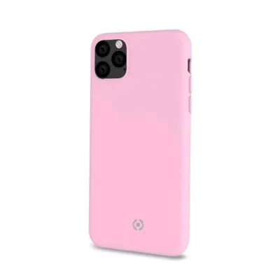 Celly Apple iPHONE 11 Pro Max Cover in Silicone Liquido con Finitura Soft-Touch Rosa