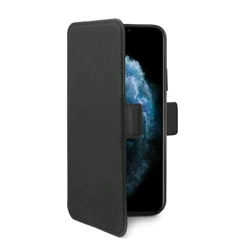 Celly Apple iPHONE 11 Pro Max Custodia Ad Agenda con Finitura Soft Touch ed Effetto Opaco Flap Magnetico Nero