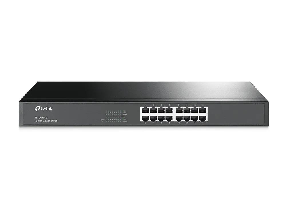 SWITCH 16P GIGABIT RACK MOUNTABLE S STEEL CASE TPLINK