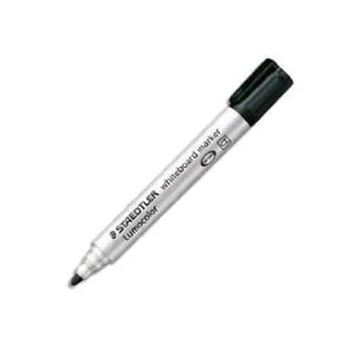 Staedtler Lumocolor Whiteboard Marcatore per Lavagne Nero Punta Tonda 2 mm Conf 10 Pz.
