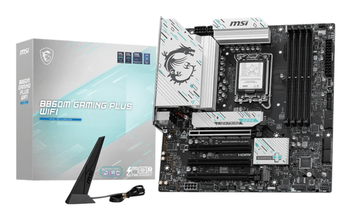 MB MSI B860M GAMING PLUS WIFI 1851 4D5 4PCIE 4M2 4SATA HD/DP MATX